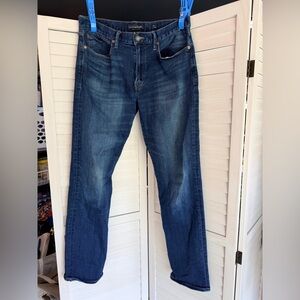 Lucky Brand Men's Straight Slim 121 Dark Blue Jeans